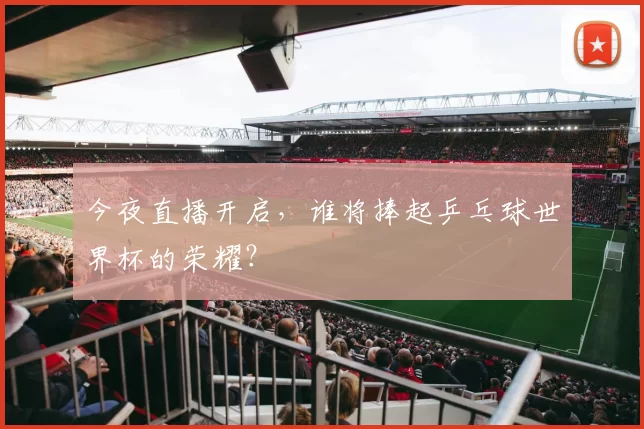 今夜直播开启，谁将捧起乒乓球世界杯的荣耀？